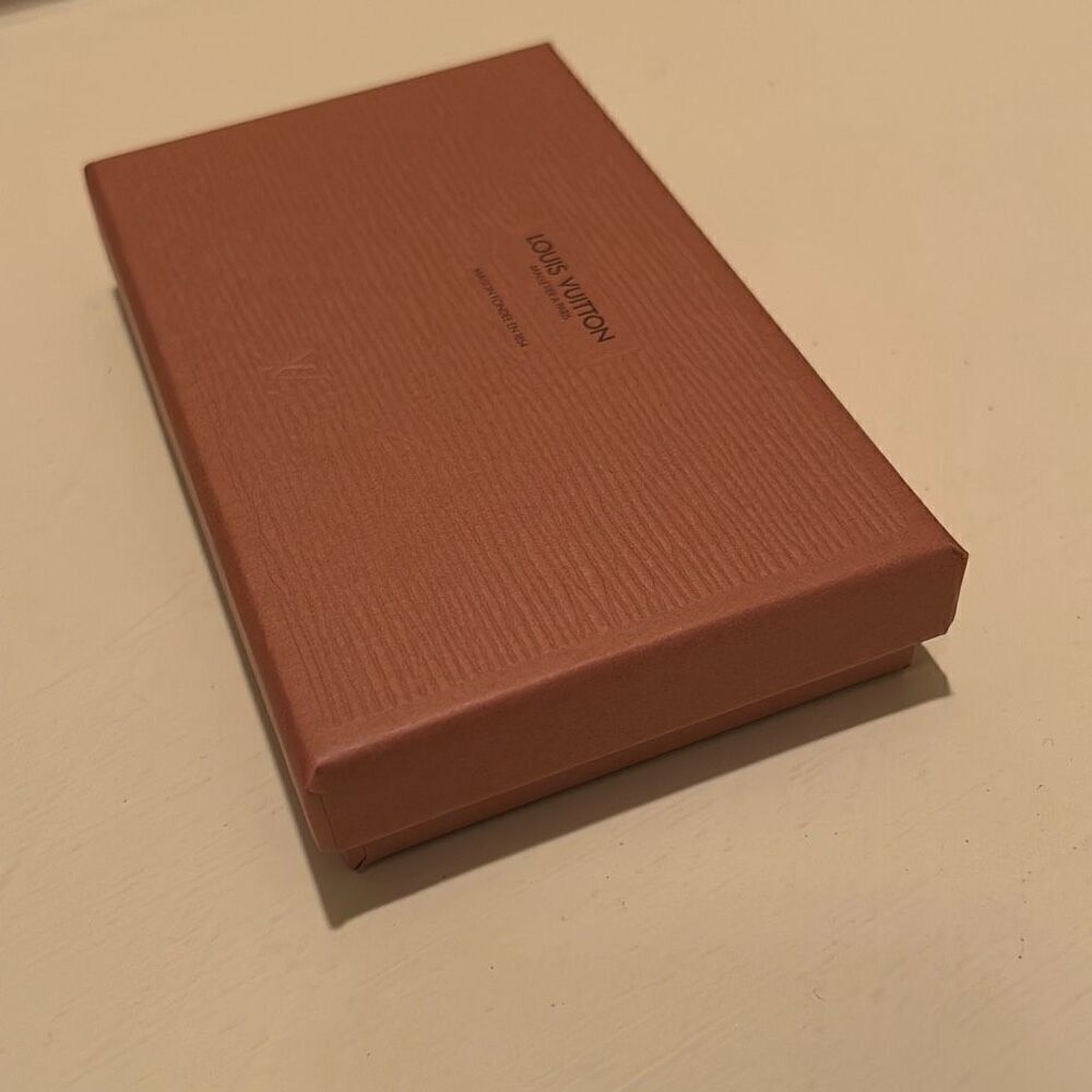 Louis Vuitton LV Rectangle Gift Box Brown Textured Lift Lid Luxe Storage Display - Picture 6 of 11